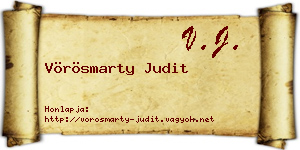Vörösmarty Judit névjegykártya